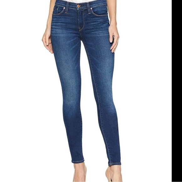 Hudson Midrise Ankle Super Skinny Jeans Sz 31 - Picture 3 of 9